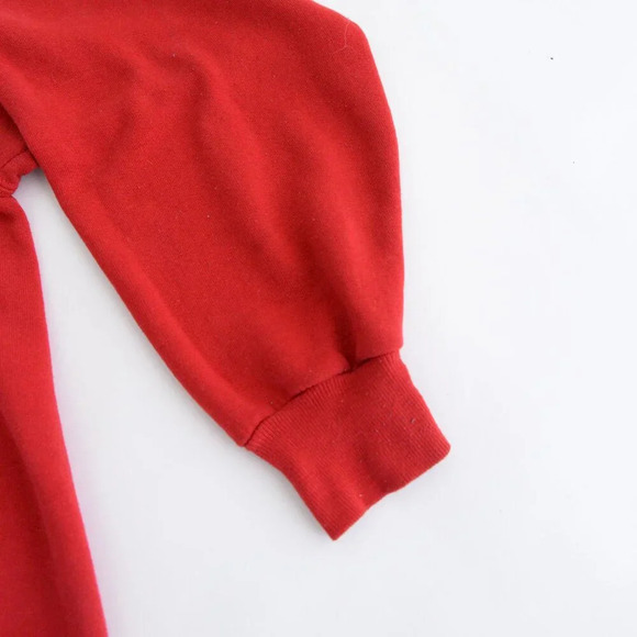 Vintage Jerzees Red Embroidered Hard Rock Chicago Crewneck Sweater XL - Picture 5 of 12